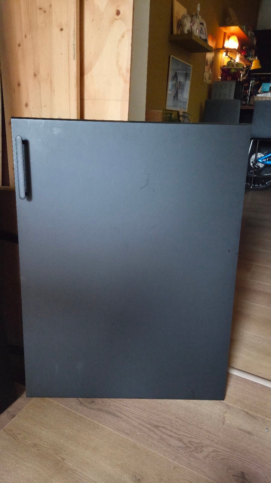 IKEA Keuken Frontjes Zwart met Scharnieren (2 stuks), Huis en Inrichting, Keuken | Keukenelementen, Gebruikt, Zwart, Ophalen