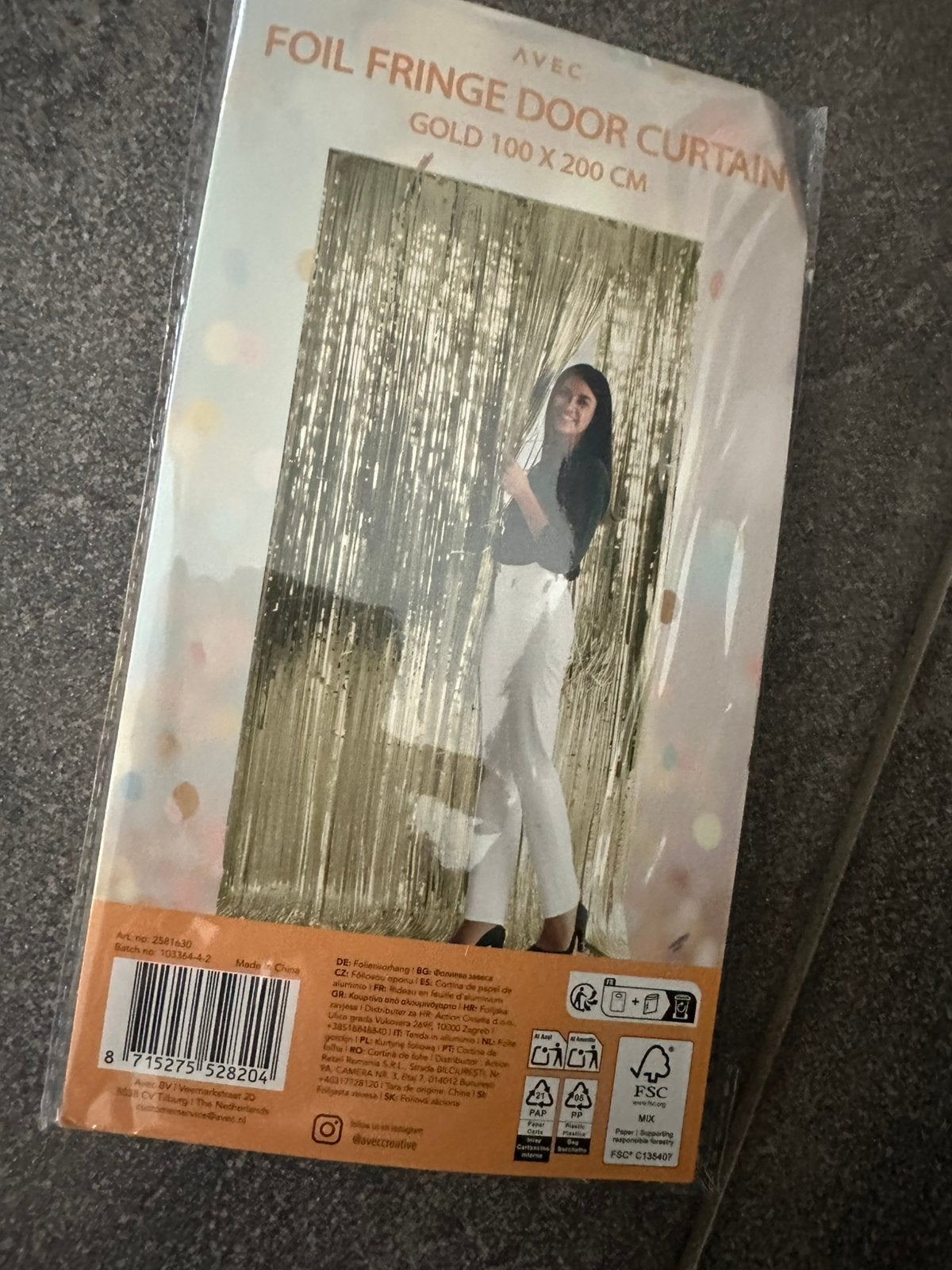 foil fringe door curtain, Ophalen of Verzenden, Nieuw