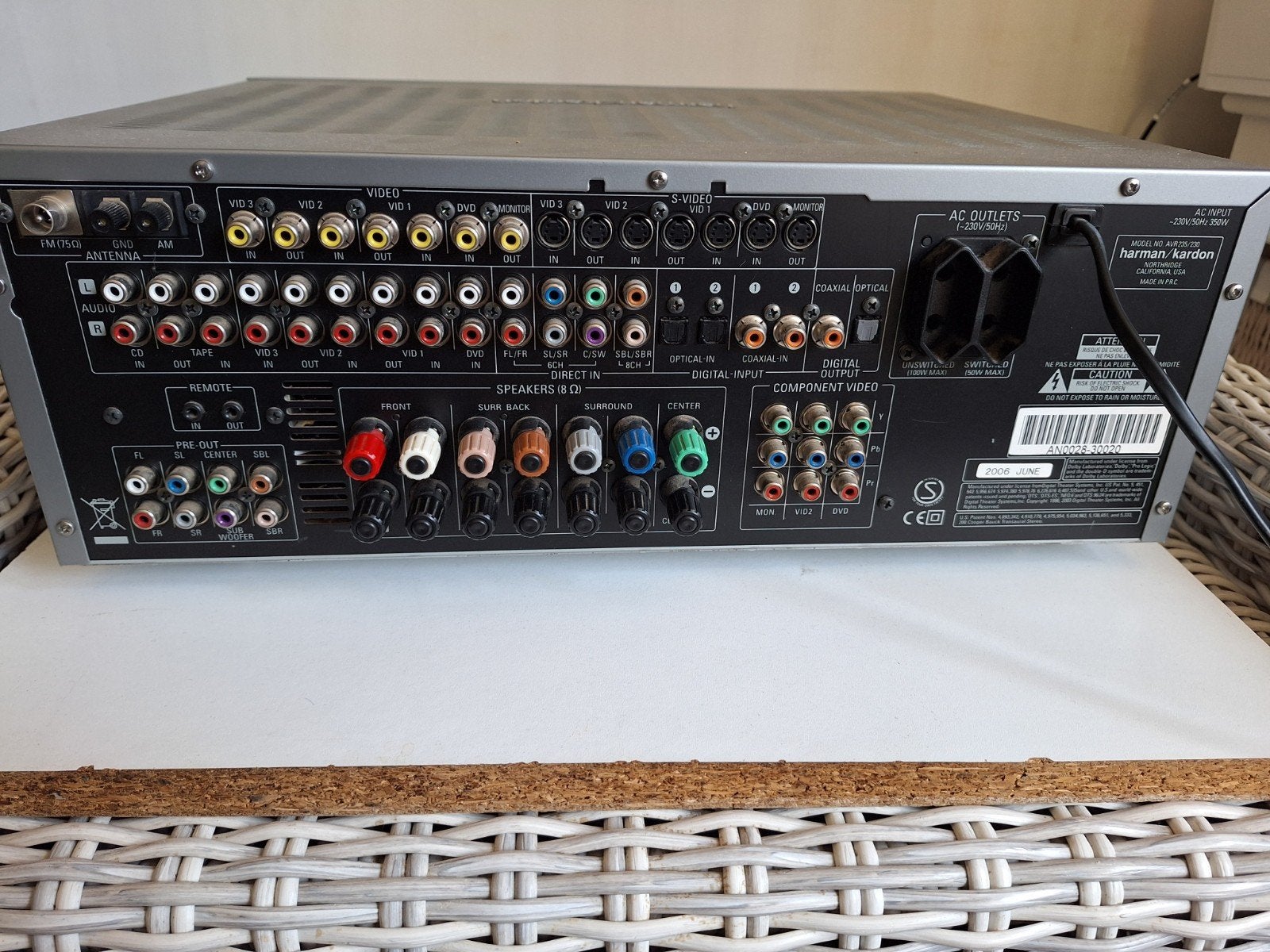 Harman Kardon AVR 235 Audio/Video Receiver  afstandsbedien, Overige merken, Gebruikt, Ophalen of Verzenden, 120 watt of meer
