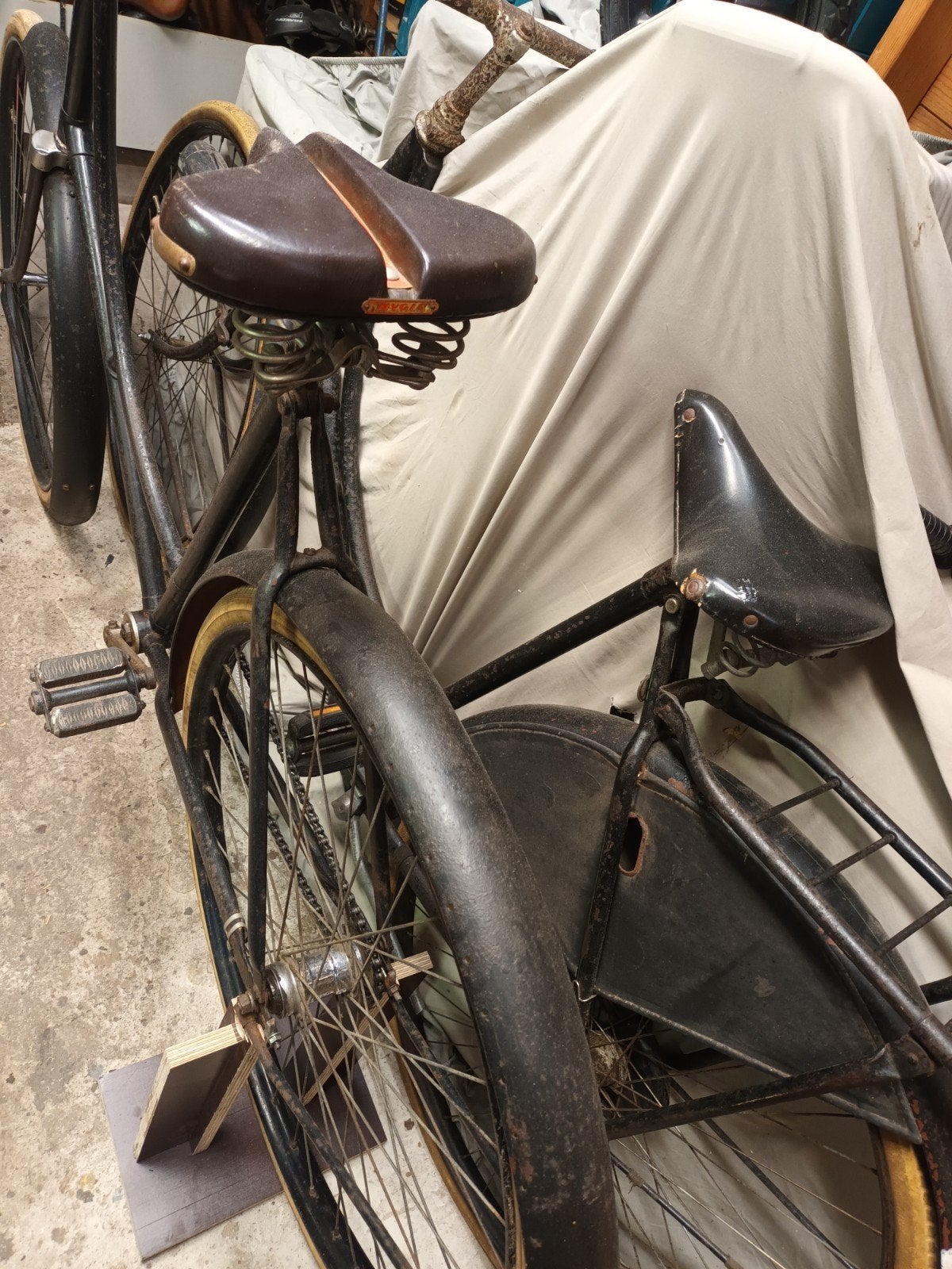 Zeer zeldzame S.G. Brandsma fiets (ca. 1928-1930) Heerenveen, Ophalen, Terugtraprem, Brandsma, Jaren '30