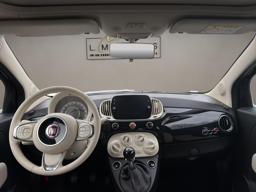 Fiat 500C 1.0 Hybrid Dolcevita 2021 ZWART | Cabrio | Apple C, Open dak, Gebruikt, Euro 6, Cabriolet