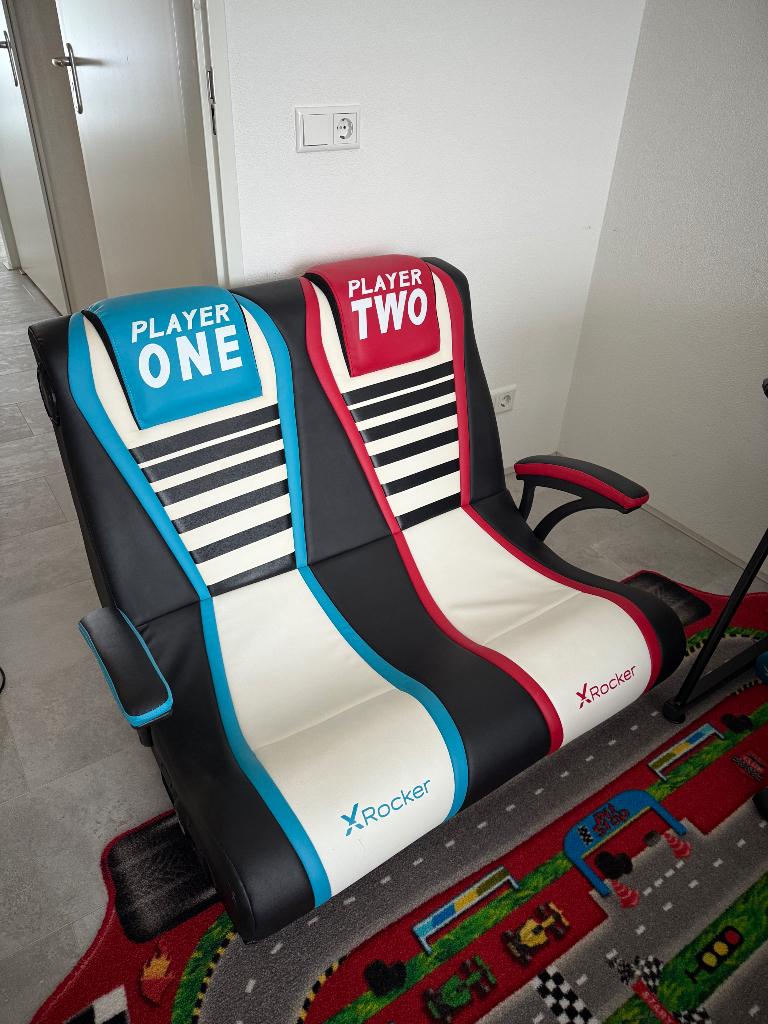 X Rocker Dual Rivals 2.1 Dubbele Gamingstoel, Ophalen, Zo goed als nieuw