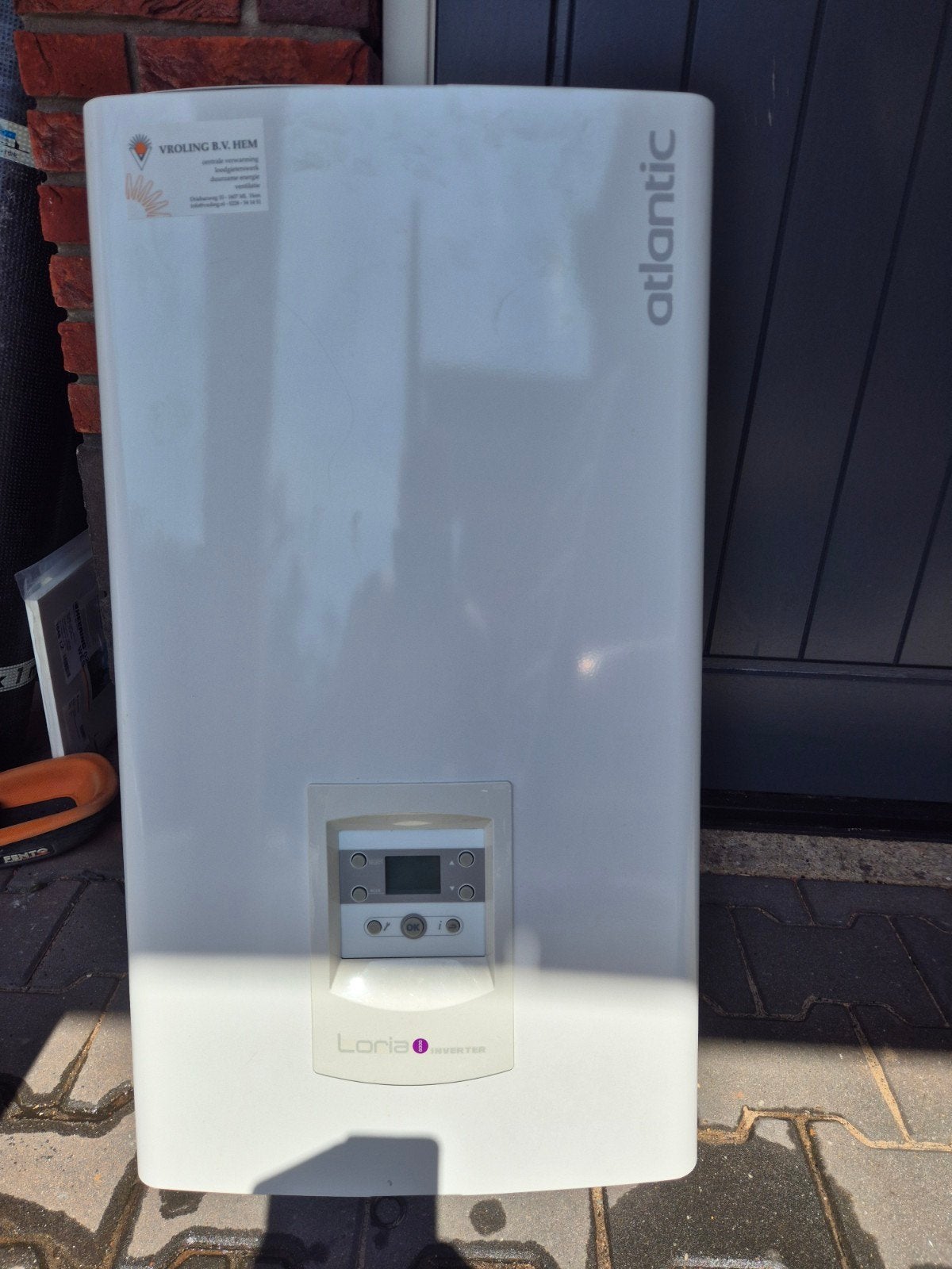 Atlantic Loria O Inverter Lucht-Water Warmtepomp, Ophalen, Gebruikt, Overige typen, 80 cm of meer