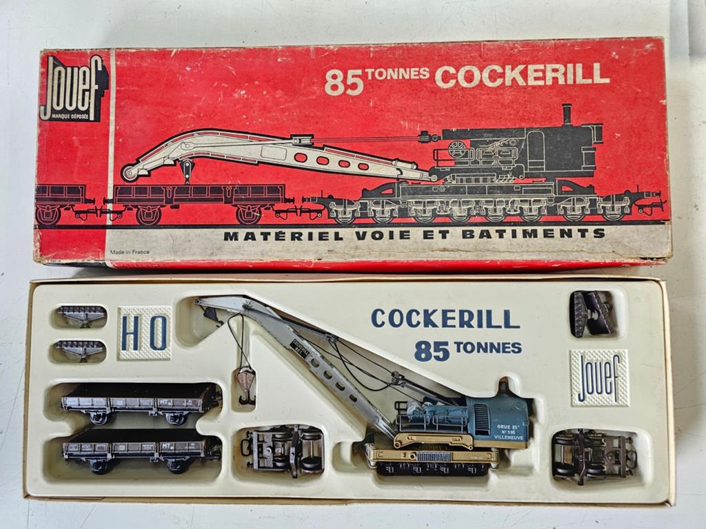 Modeltrein Ho jouef cockerill 85 tonnes kraan in doos 663, Treinset, Gelijkstroom, Jouef, Ophalen of Verzenden