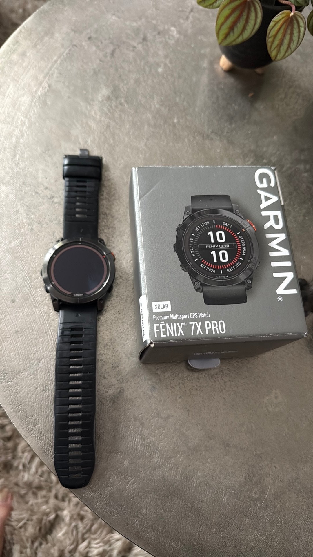 Garmin Fenix 7X Pro sporthorloge, Sieraden, Tassen en Uiterlijk, Sporthorloges, Ophalen, Zwart, Zo goed als nieuw, Waterdicht