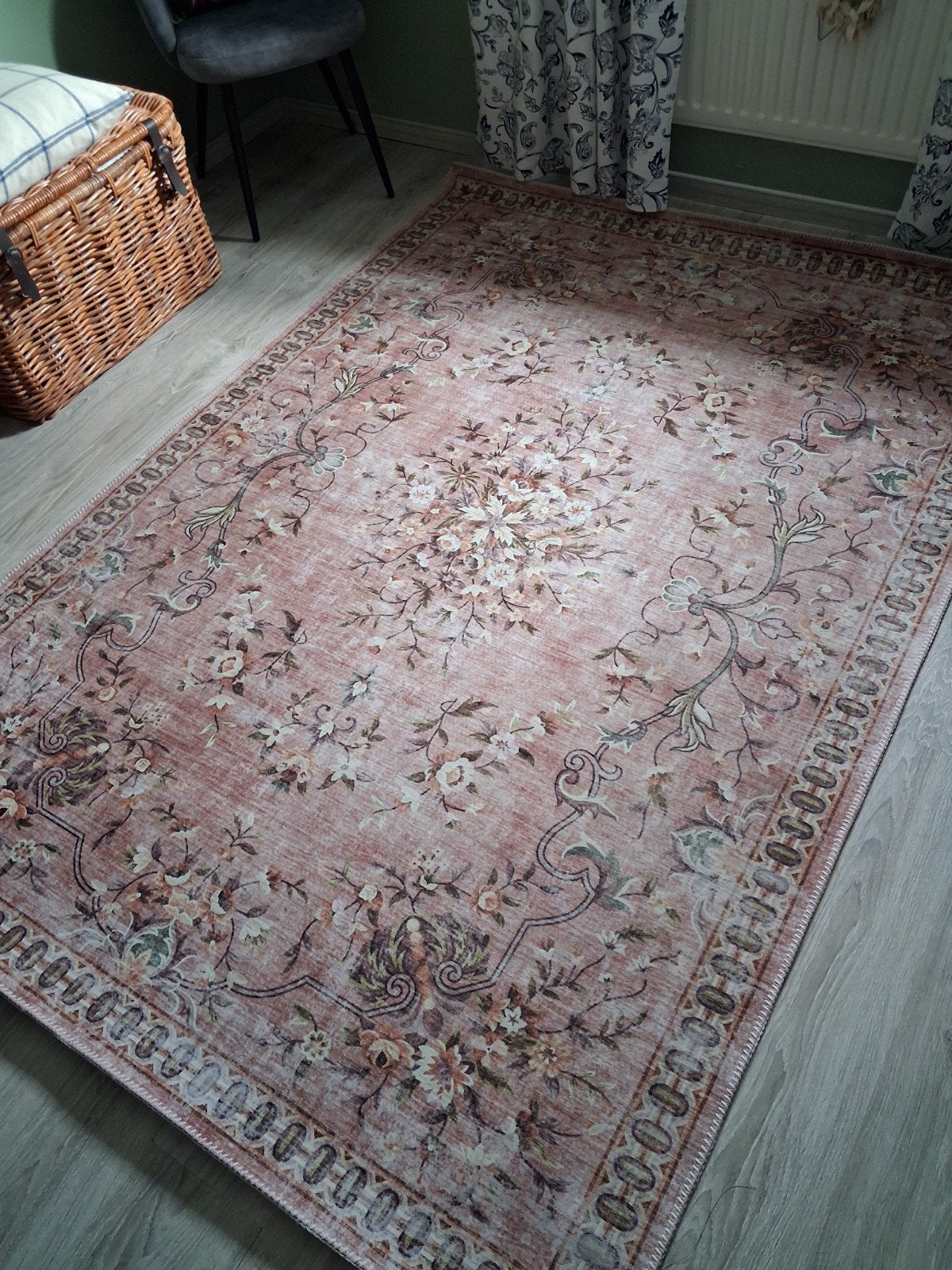 Vloerkleed Shanghai l'roze 160x230 cm - Bloemmotief, Huis en Inrichting, Stoffering | Tapijten en Kleden, Ophalen, Klassiek, Bloemmotief