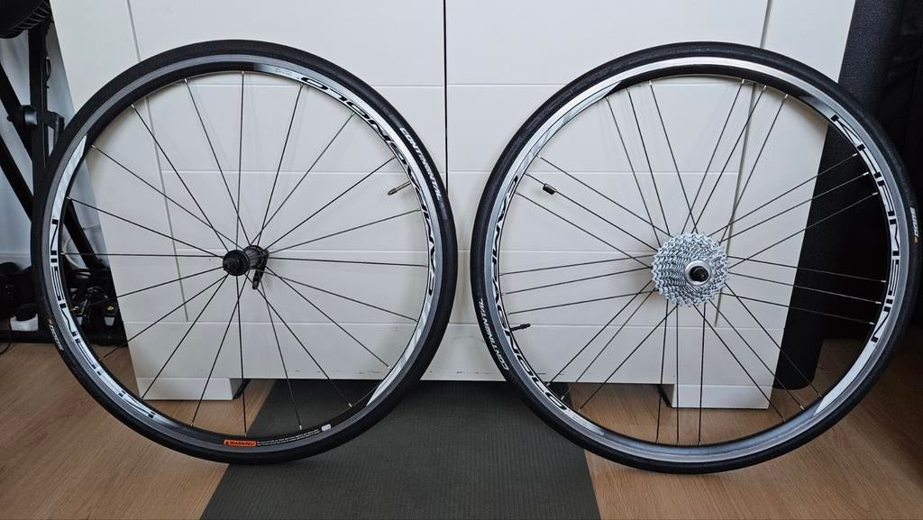 Campagnolo Khamsin wielset met GP5000 en Chorus cassette., Wiel, Gebruikt, Campagnolo, Ophalen of Verzenden
