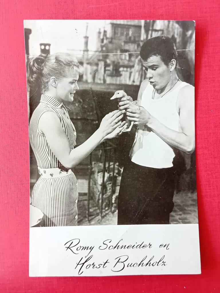 Ansichtkaart Romy Schneider en Horst Buchholz, Ophalen of Verzenden, Foto of Kaart