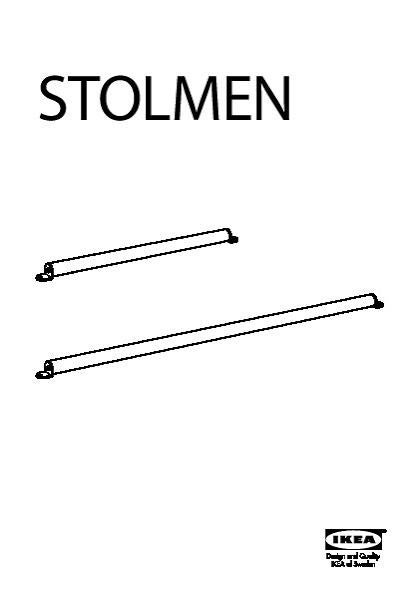 Ikea Stolmen kledingroede (wit of zilver), Ophalen, Zo goed als nieuw