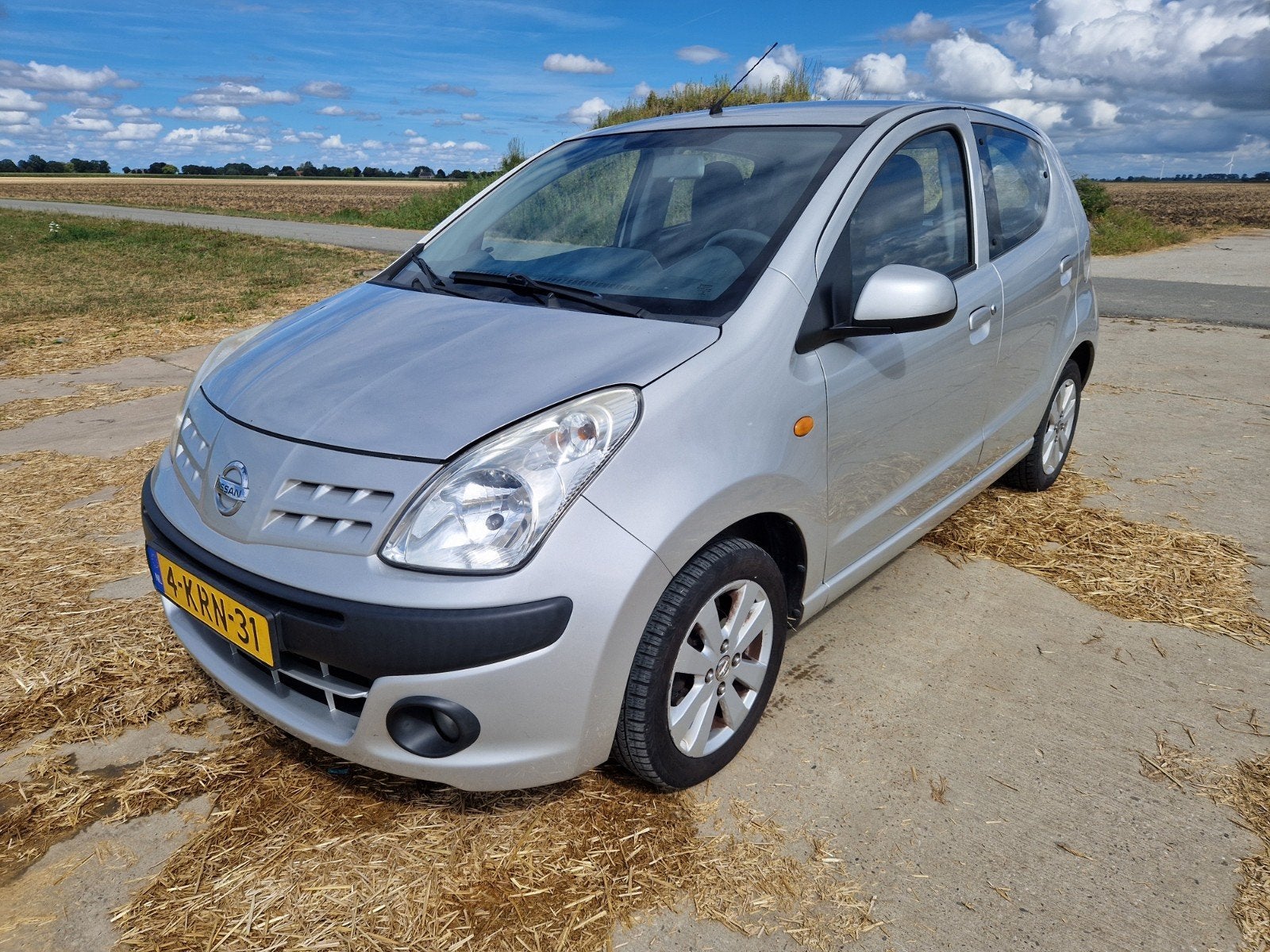 Nissan Pixo 1.0  5 deurs van 2013 met nieuwe APK, Auto's, Voorwielaandrijving, Stof, 4 stoelen, Metallic lak