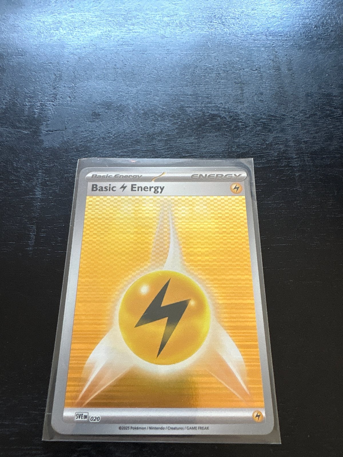 Pokémon Basic Energy Kaart - Bliksem (SVE 020), Ophalen of Verzenden, Zo goed als nieuw, Losse kaart