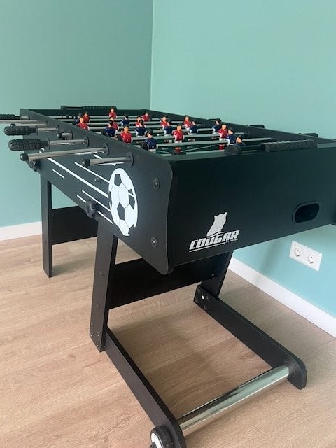 Foto 3 van Cougar Scorpion Kick voetbaltafel (opklapbaar, zwart) ZGAN