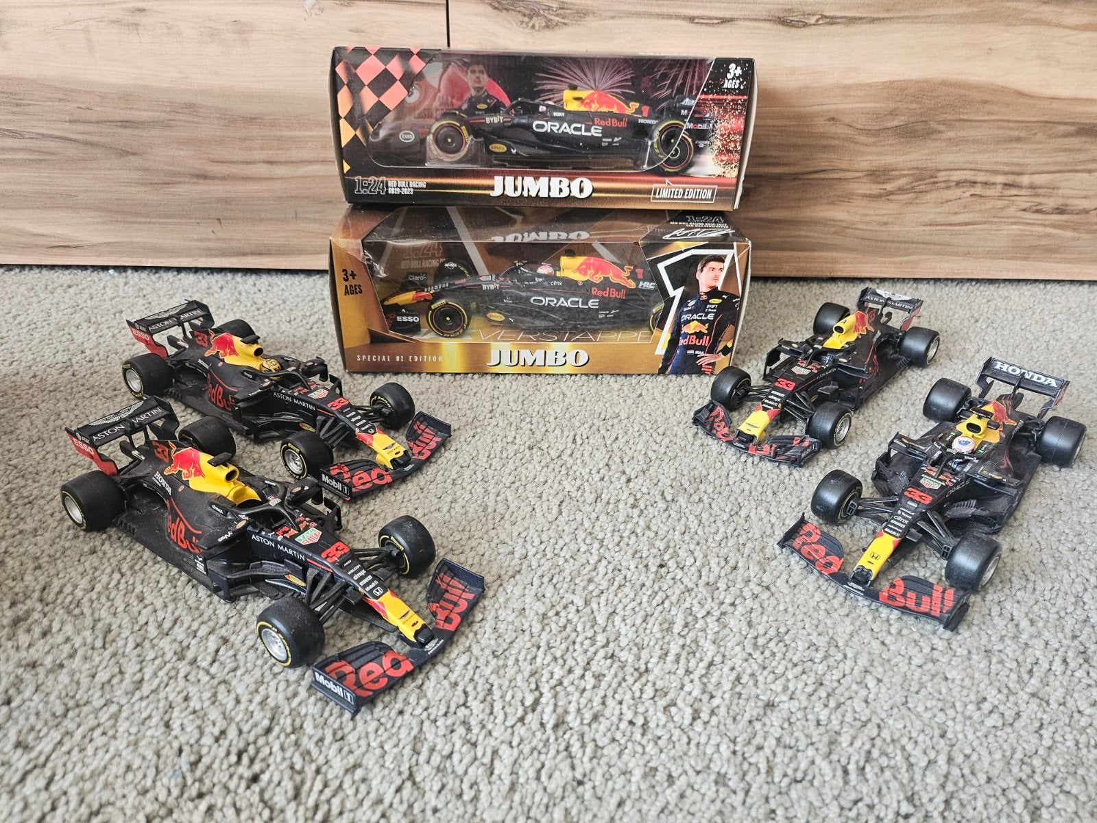 6 Max Verstappen Red Bull Racing modelauto's schaal 1:24, Hobby en Vrije tijd, Ophalen of Verzenden, Zo goed als nieuw, Bburago