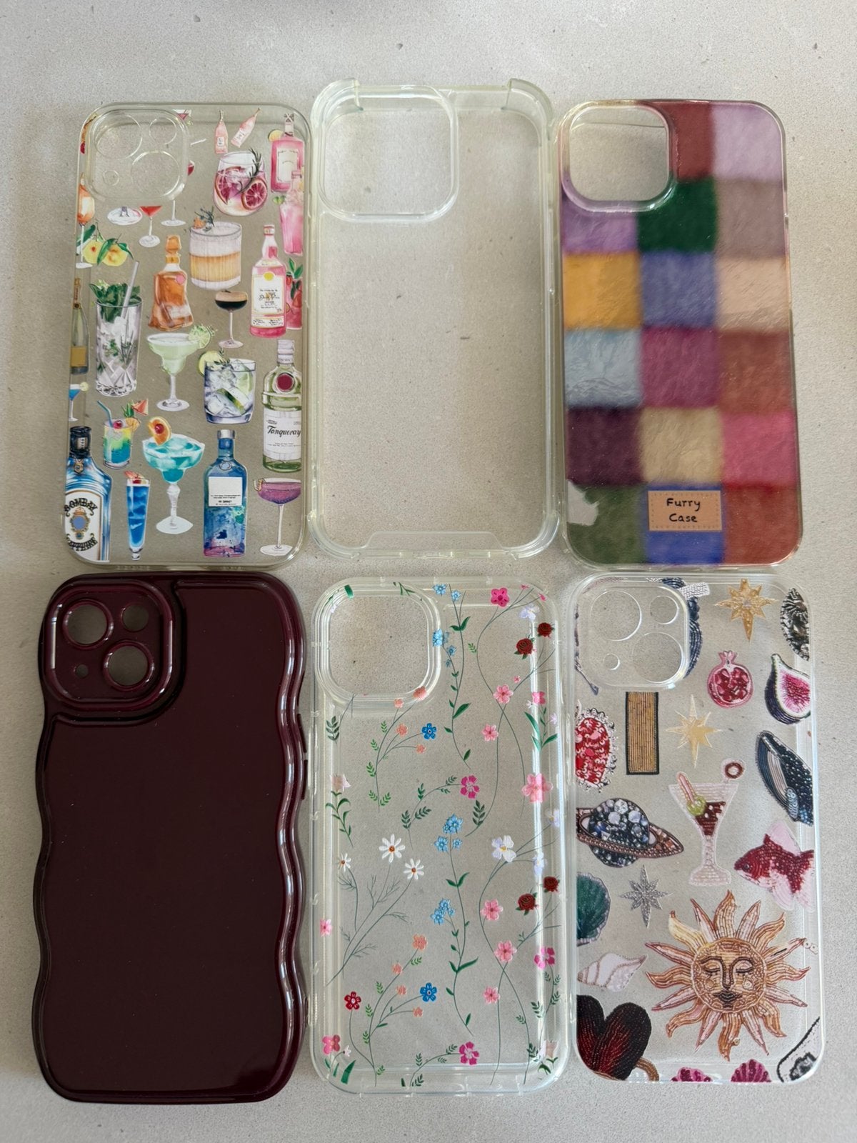 6 hoesjes + 3 screenprotectors iphone 13