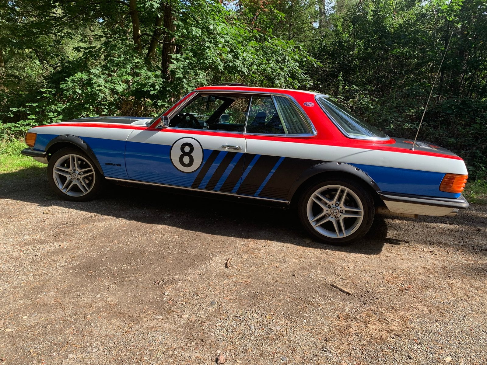 Mercedes-Benz 350 SLC 1973 oldtimer LPG Martini Racing, foto 2