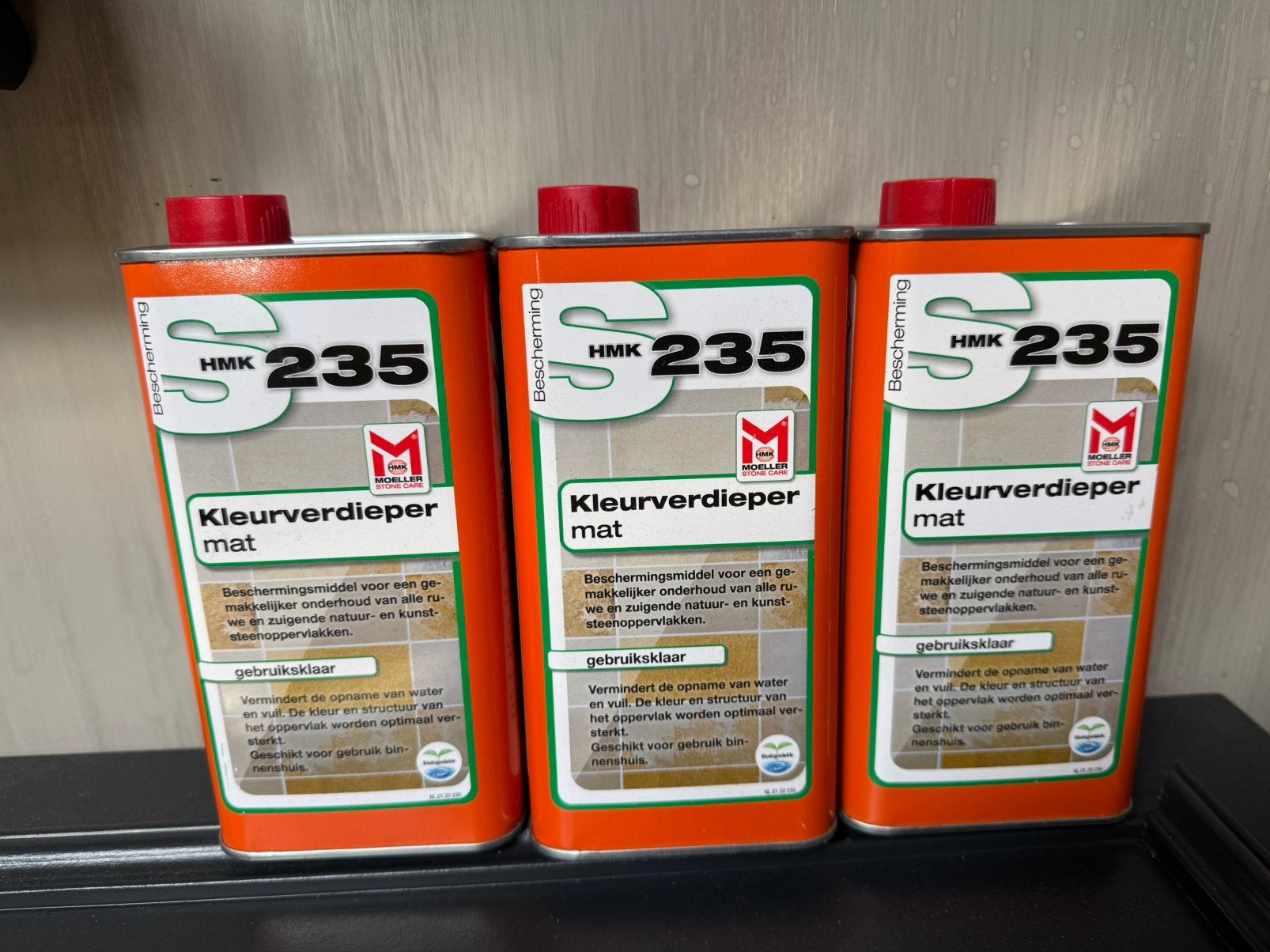 HMK S235 Kleurverdieper mat - 3x 1 liter, Ophalen, Overige kleuren, Nieuw, Beits