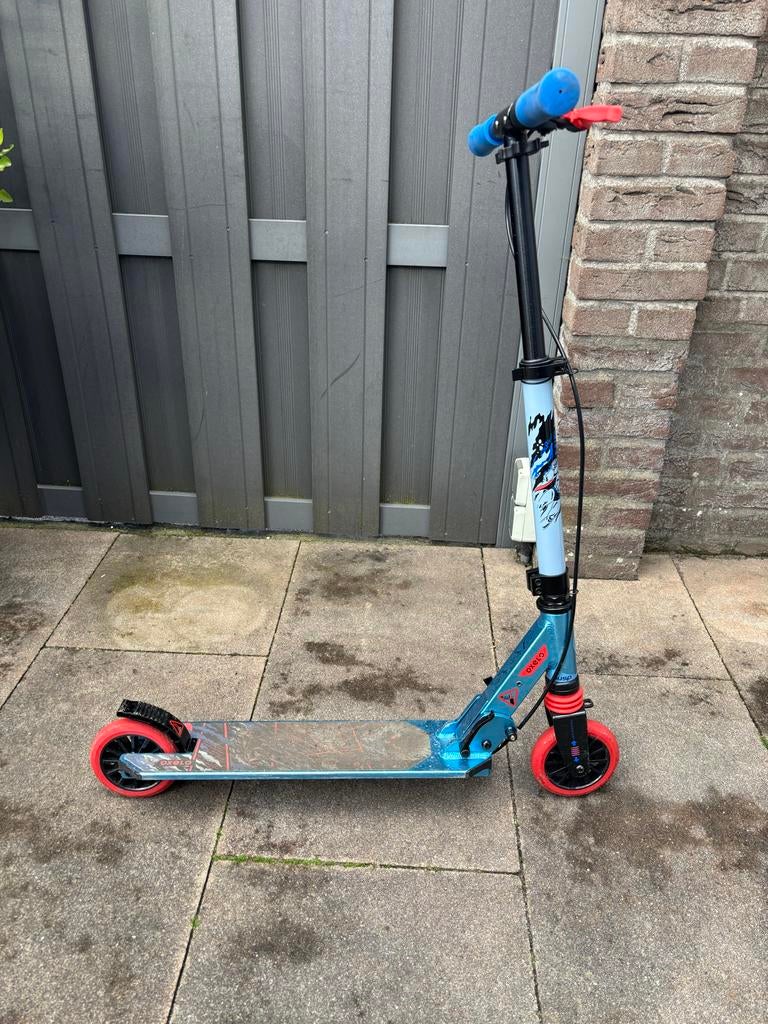 Step Mid 5 Kinderen Blauw met Handrem en Vering, Fietsen en Brommers, Steps, Gebruikt, Gewone step, Ophalen