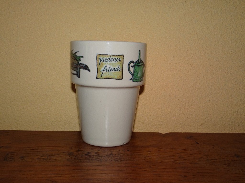 Jet ter Steege gardener friends stapelbeker, Gebruikt, Overige typen, Ophalen of Verzenden, Overige stijlen