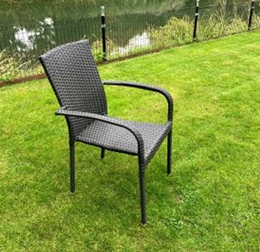 Tuinstoelen  8 stuks, Tuin en Terras, Ophalen, Zo goed als nieuw, Metaal, Stapelbaar
