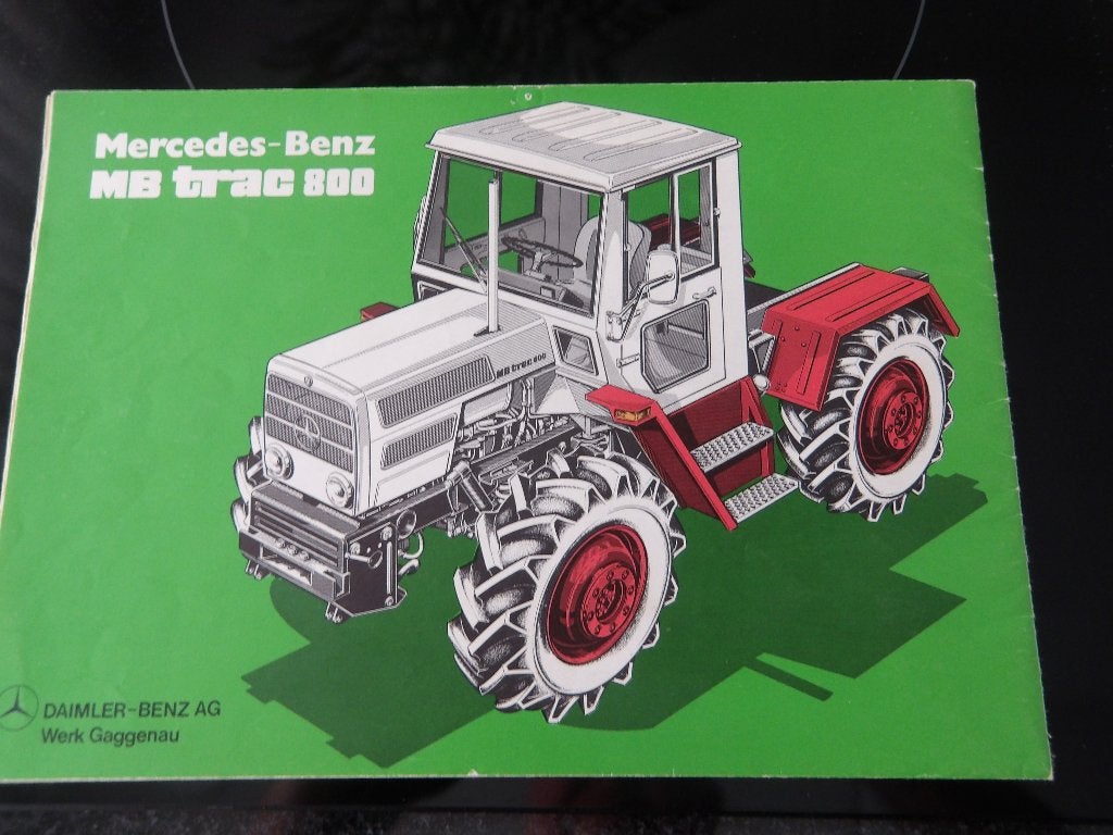 Mercedes-Benz MB trac 800 Catalogus, Ophalen of Verzenden, Zo goed als nieuw, Daimler-Benz AG, Folder