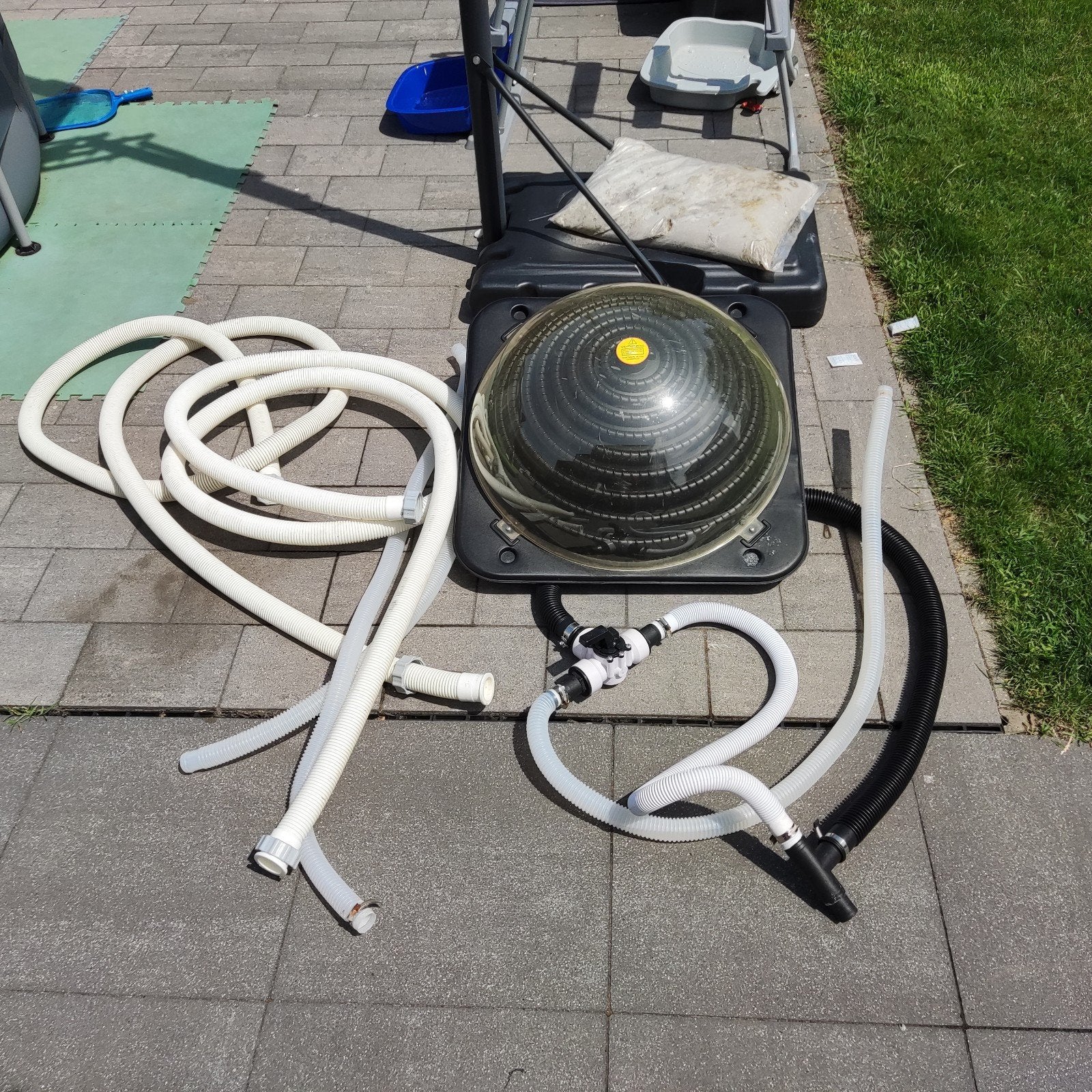 Solar + bypass + buizen, Ophalen