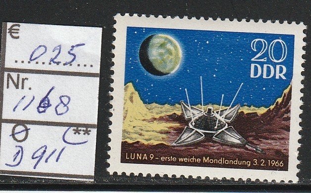DDR 1e Maanlanding Luna  9 Michel 1168 Nr.D911p, Verzenden, DDR, Postfris