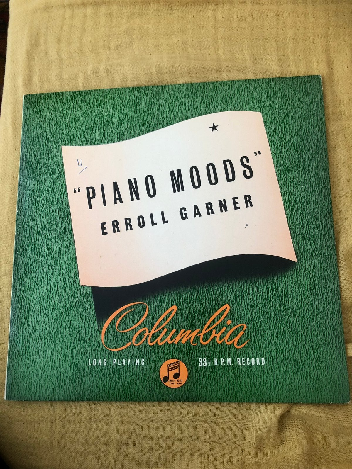 Erroll Garner - Piano Moods op Columbia 33 toeren, Cd's en Dvd's, Vinyl | Jazz en Blues, Gebruikt, 10 inch, Ophalen of Verzenden