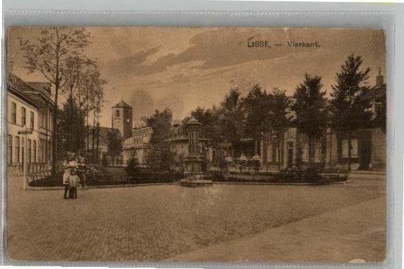 Lisse Vierkant   st 1926, Verzamelen, Ansichtkaarten | Nederland, Verzenden, 1920 tot 1940, Gelopen, Zuid-Holland