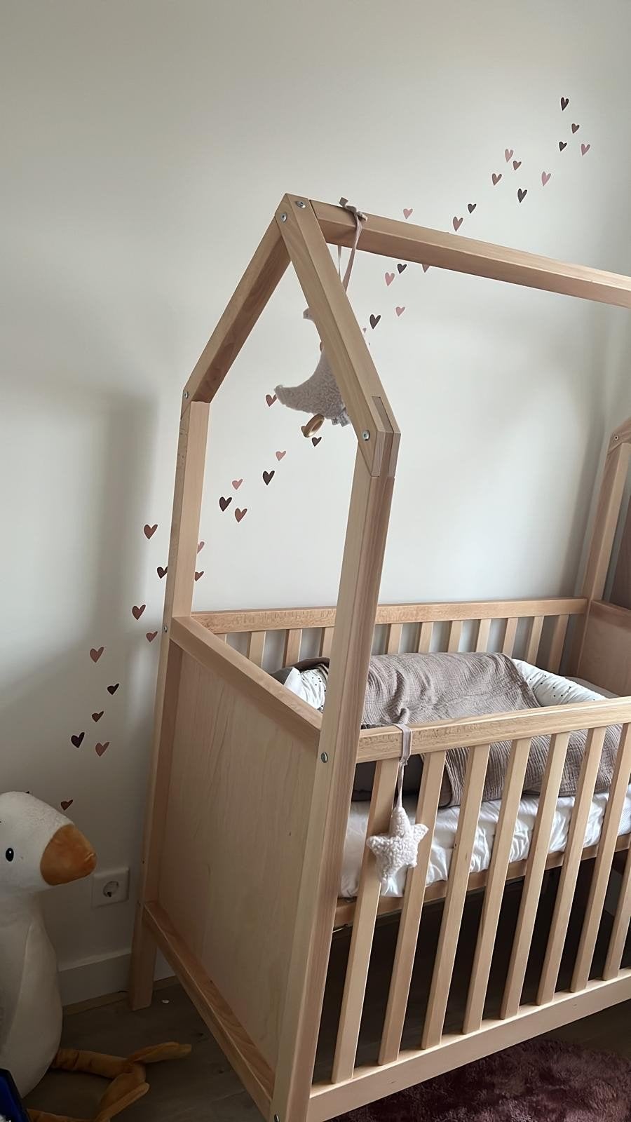 Bopita My First House Ledikant - 60x120 cm, Kinderen en Baby's, Ophalen, Zo goed als nieuw, Lattenbodem, Minder dan 140 cm