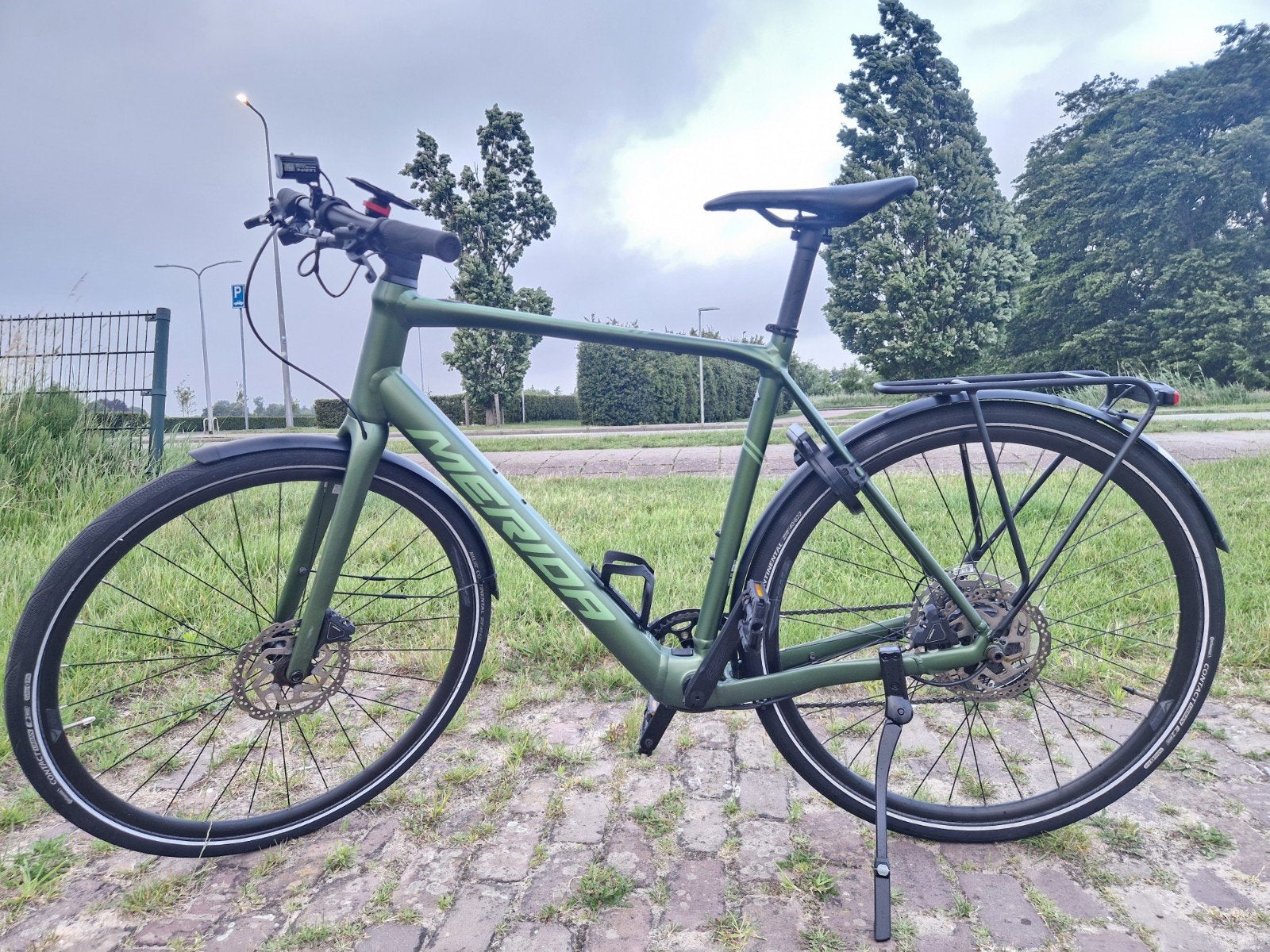 ELEKTRISCHE FIETS MERIDA eSPEEDER(UNIEKE FIETS) BLUETOOTH, Zo goed als nieuw, Meer dan 20 versnellingen, 53 tot 57 cm, Ophalen
