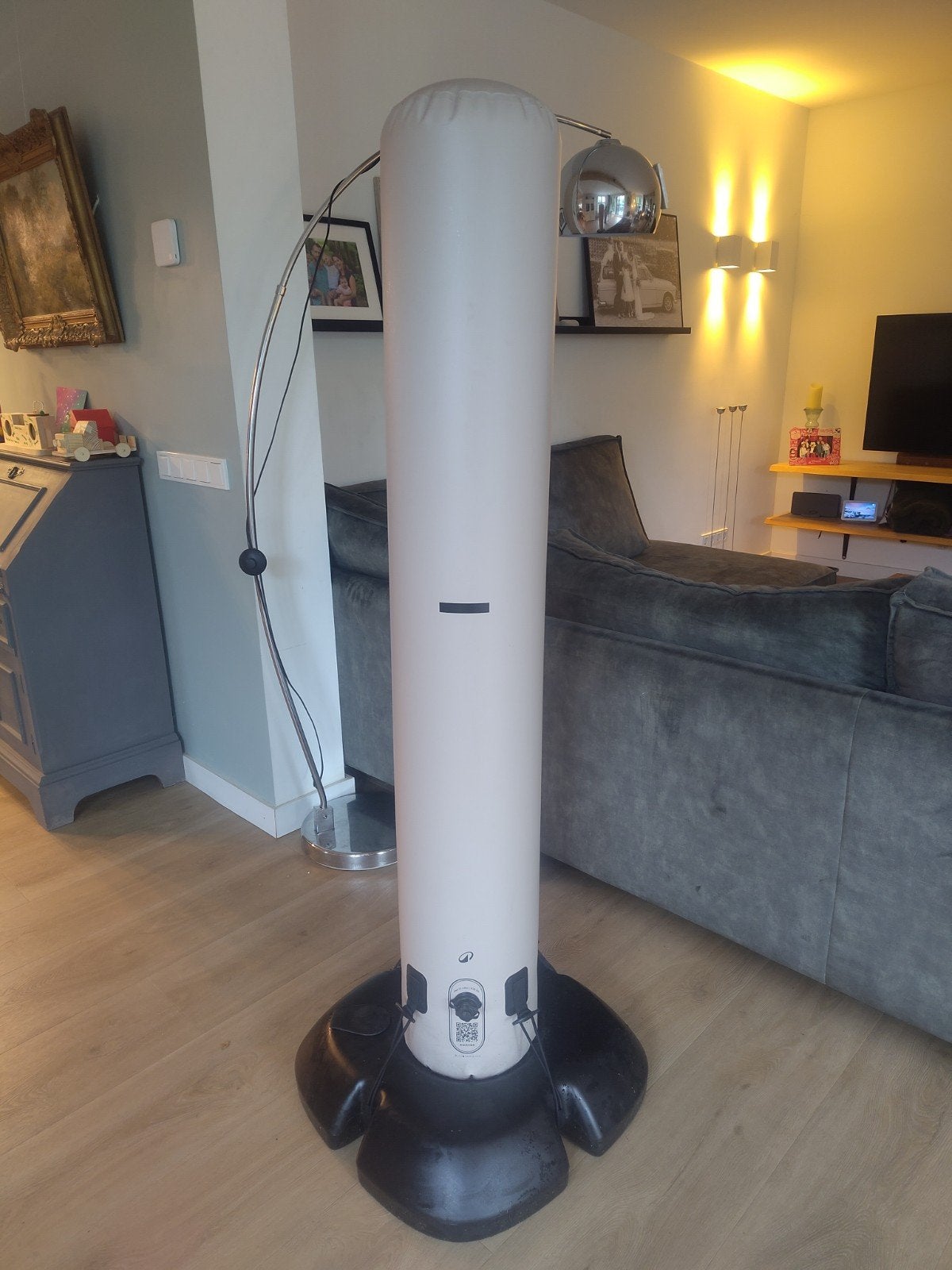 Domyos opblaasbare bokszak met handschoenen - zo goed als ni, Ophalen, Zo goed als nieuw, Bokszak