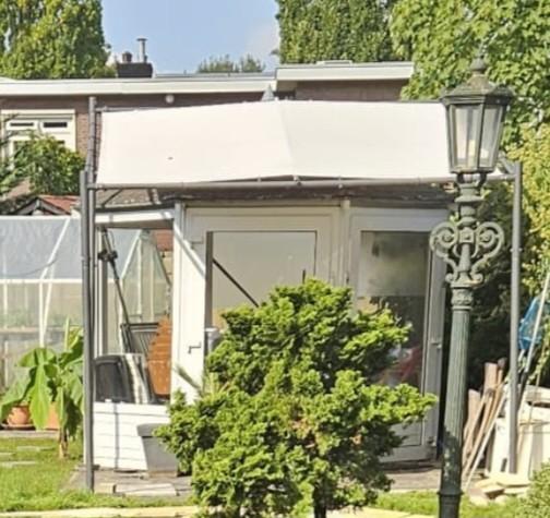 SORARA Milano - creme paviljoen, Ophalen, Minder dan 1 meter, Zweefparasol