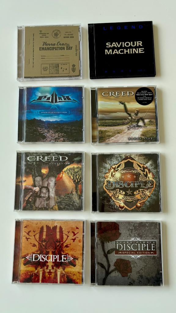 Div. white metal: Verra Cruz, Pillar, Creed, Disciple, Ophalen of Verzenden, Zo goed als nieuw, Gospel