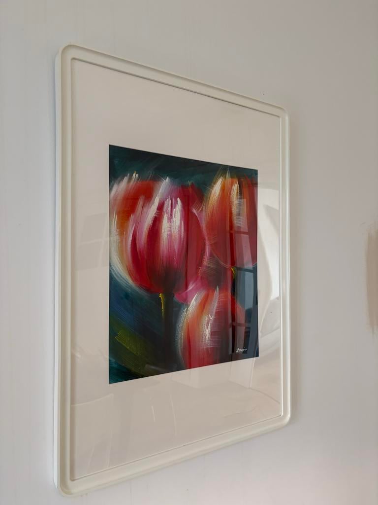 Schilderij met tulpen 2 stuks, Ophalen