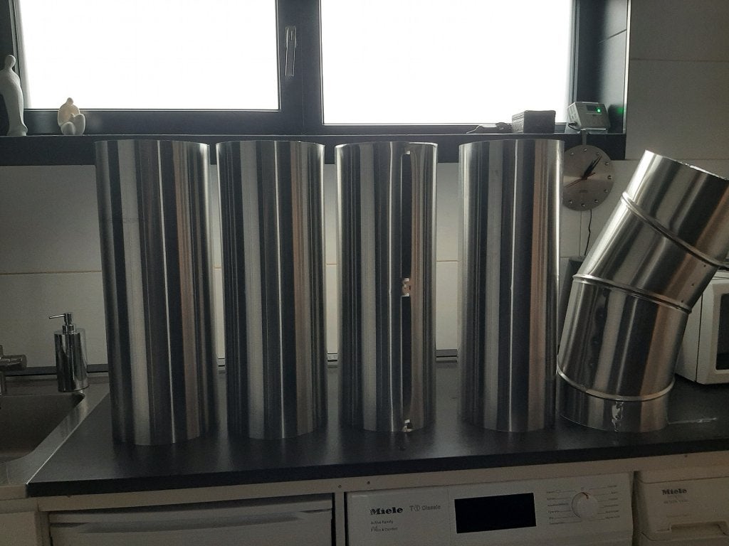 4x verlengstuk Solatube lichtsysteem en bocht, Ophalen, 60 tot 80 mm, Minder dan 2 meter, Rechte buis