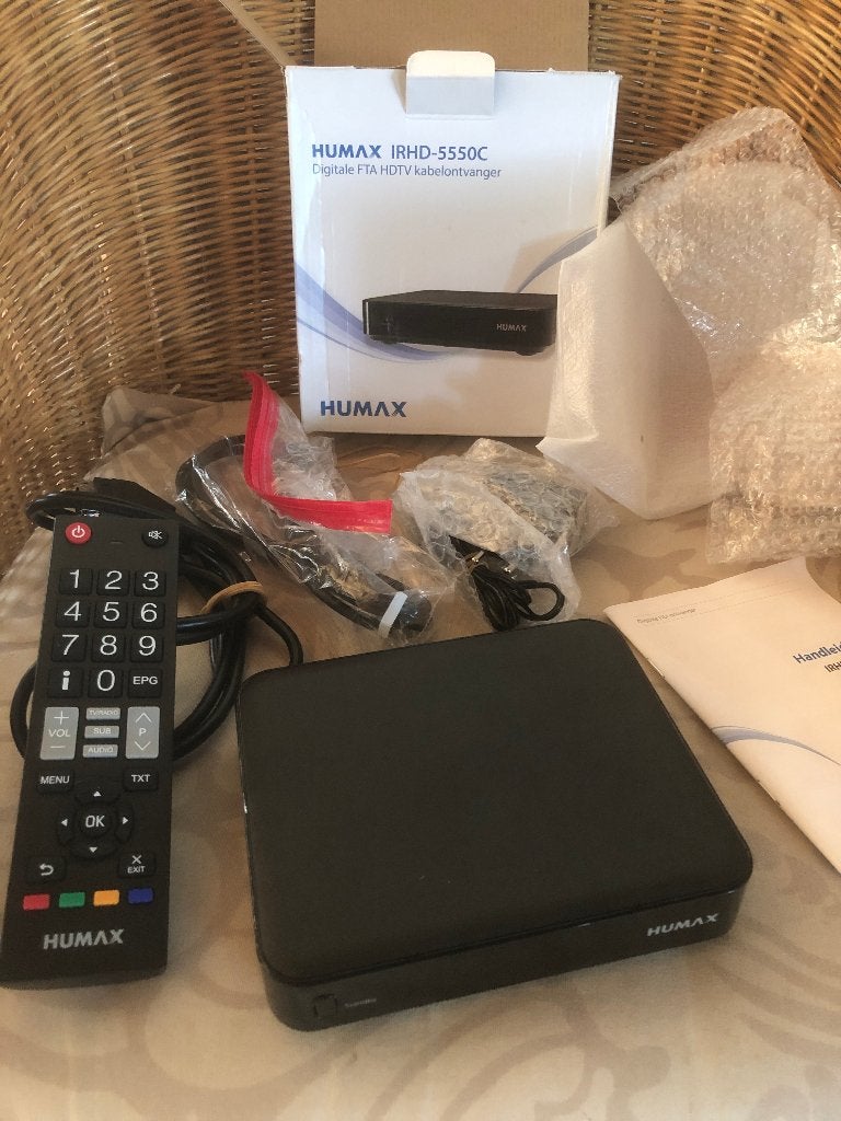 Te Koop: Ziggo digitale kabel ontvanger IRHD Humax 5500C., Audio, Tv en Foto, Decoders en Harddiskrecorders, Ophalen of Verzenden