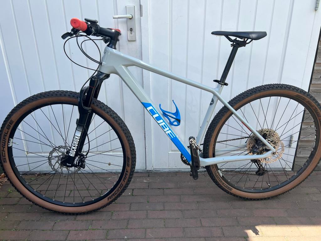 cube reaction c:62 carbon, maat 19 inch, 1x12 shimano XT, Fietsen en Brommers, Fietsen | Mountainbikes en ATB, 45 tot 49 cm, Ophalen
