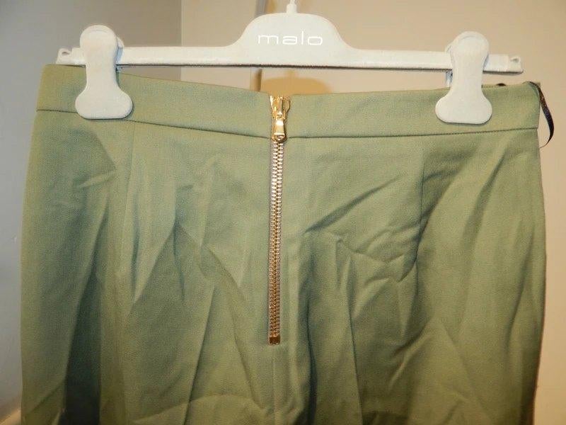 Pierre Balmain nieuwe wollen pantalon gouden groffe rits 42, Verzenden, Maat 42/44 (L), Nieuw, Lang