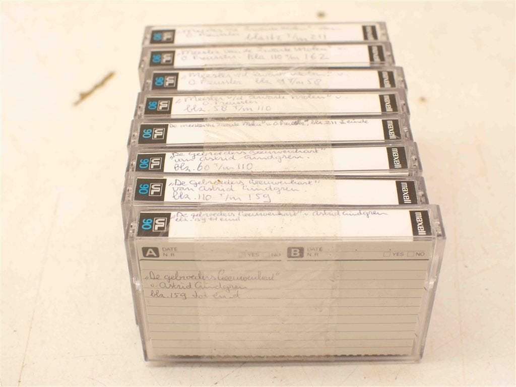 8 Maxell cassettebandjes 38468, Cd's en Dvd's, Ophalen of Verzenden, Gebruikt, Overige genres, 1 bandje