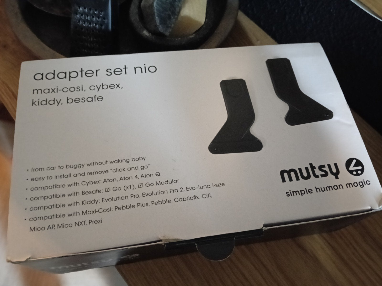 Mutsy Nio Adapter Set voor autostoeltjes, Ophalen of Verzenden, 0 t/m 13 kg, Overige merken, Isofix