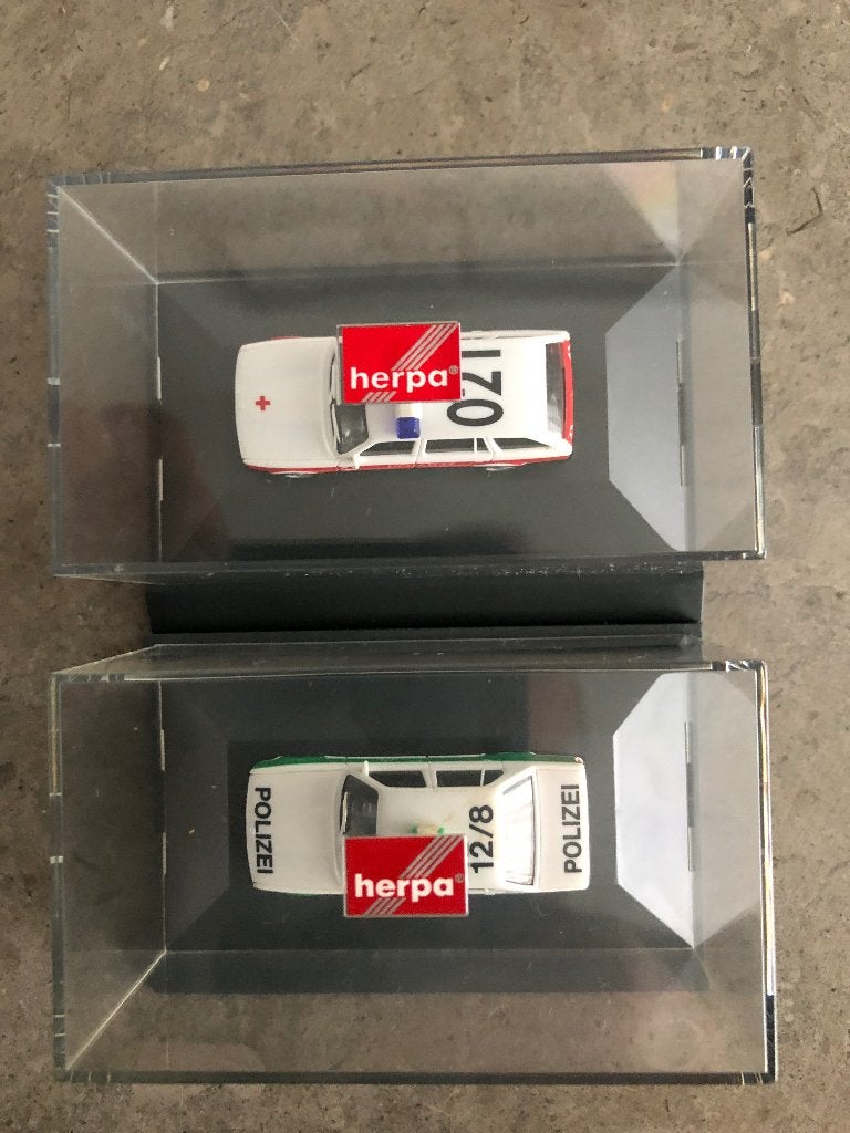 Mdl.009 / 2x Herpa BMW Hulpdiensten, Hobby en Vrije tijd, Ophalen of Verzenden, Zo goed als nieuw, Auto, Herpa