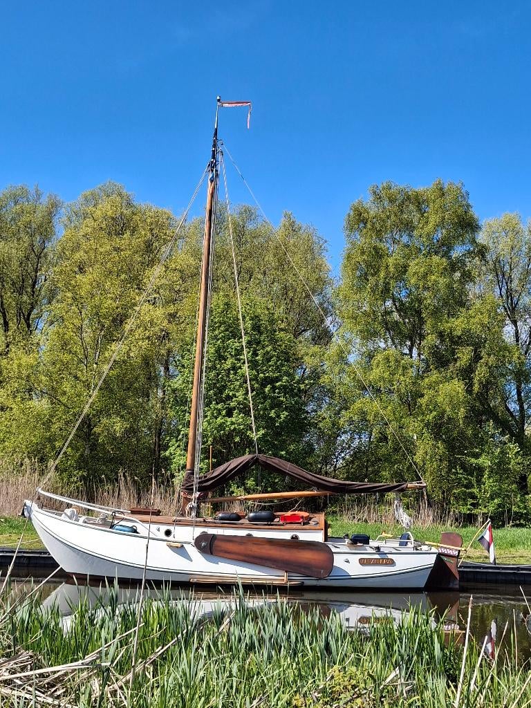 Platbodem Tholense schouw 10.30, Watersport en Boten, Platbodems, Gebruikt, Staal, Accu's, Afdekzeil, Elektrische start, Keuken