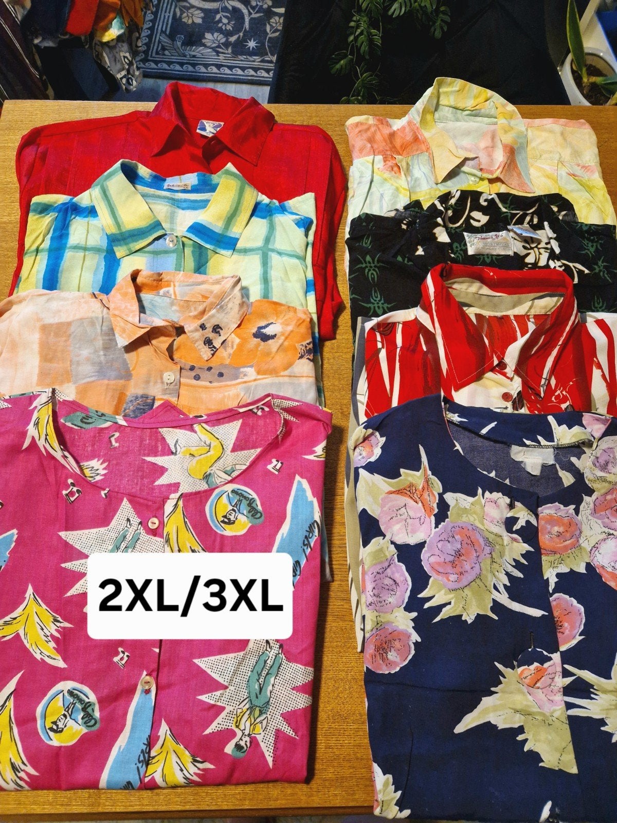 36x partij vintage blouses!  plus sized/ crazy print, Verzenden, Zo goed als nieuw