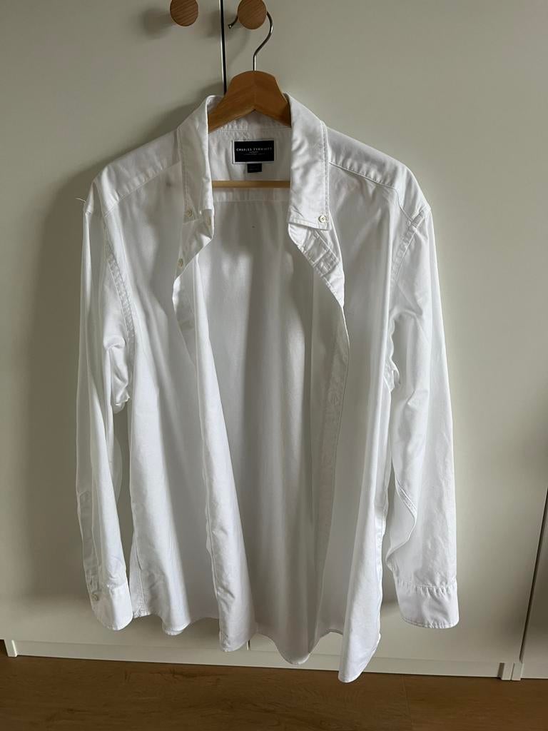 Overhemd Charles Thyrwitt classic fit Oxford, wit, maat XL, Kleding | Heren, Overhemden, Ophalen of Verzenden, Zo goed als nieuw