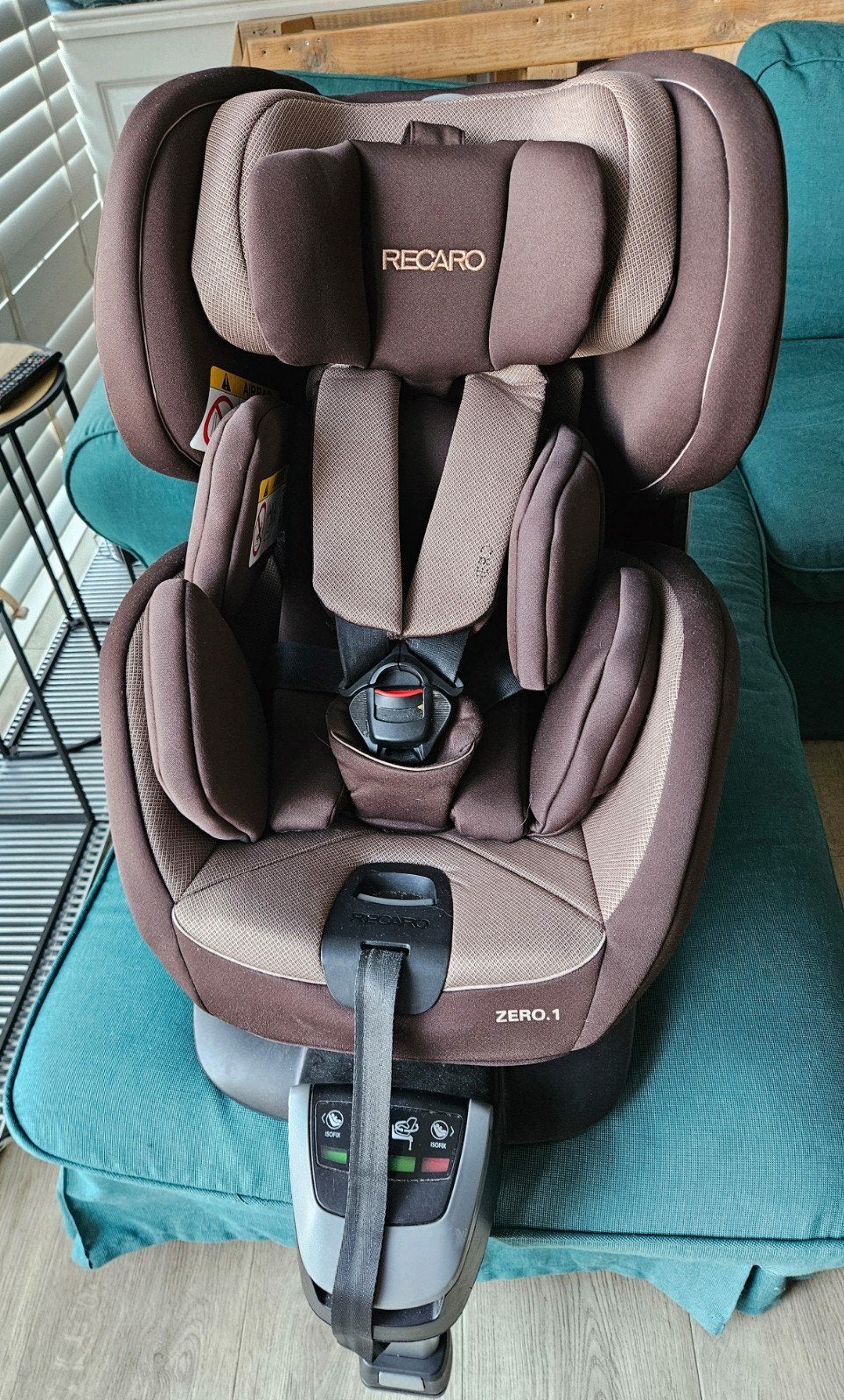 Recaro Zero.1 Autostoel - 0-18 kg - Bruin, Gebruikt, 9 t/m 18 kg, Isofix, Slaapstand