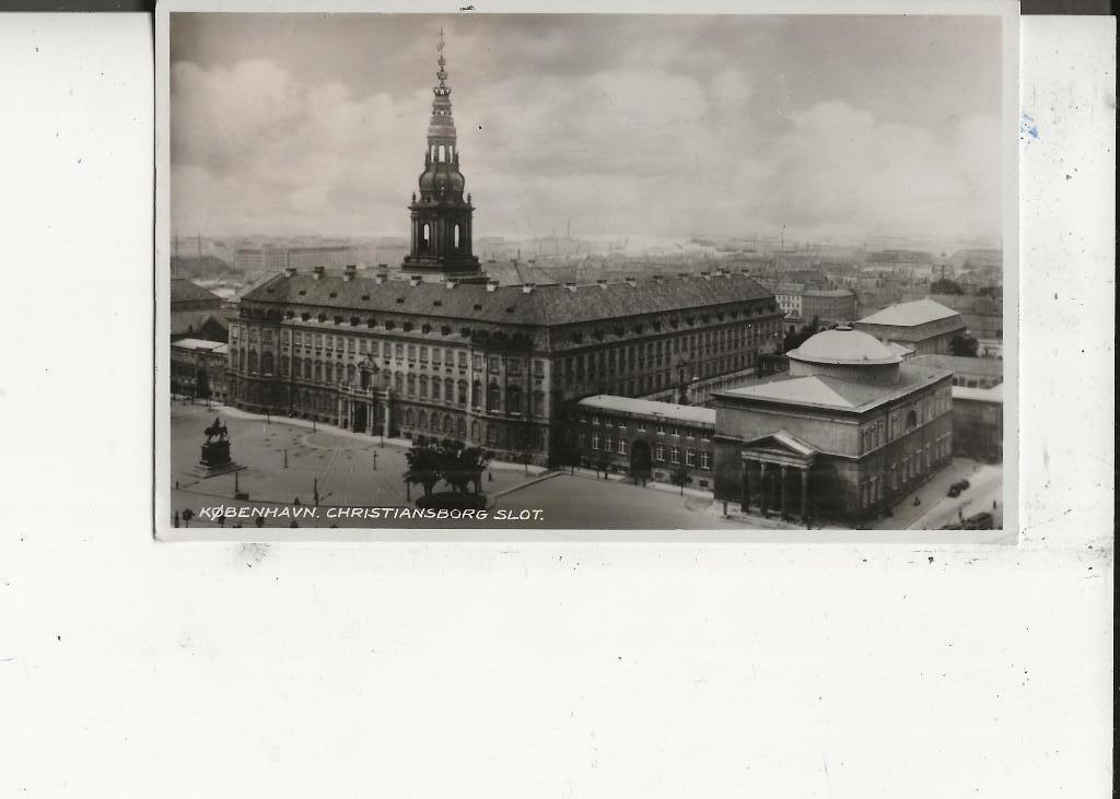 Denemarken Kopenhagen Christiansburg Slot 29-9-1945, Ophalen of Verzenden, 1940 tot 1960, Gelopen, Overig Europa