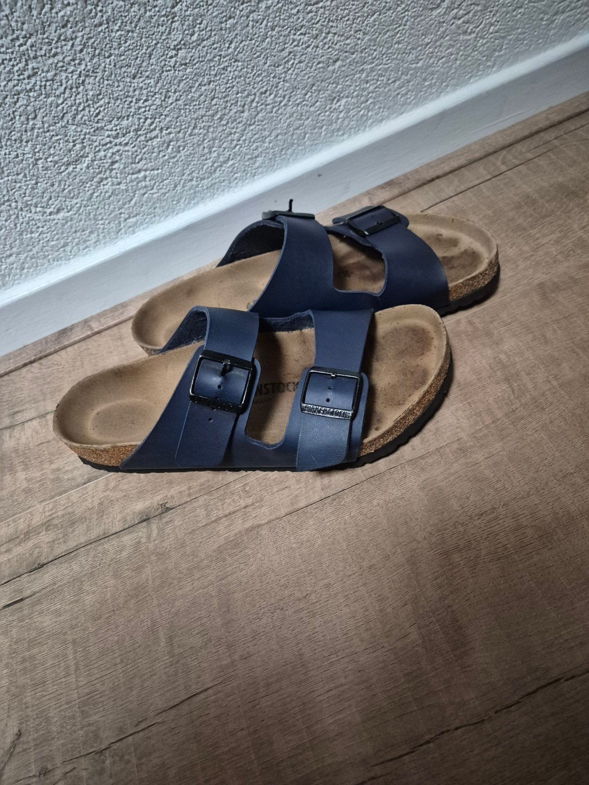 Birkenstock Arizona sandalen - Maat 43 - Blauw, Blauw, Ophalen of Verzenden, Zo goed als nieuw, Pantoffels of Sloffen