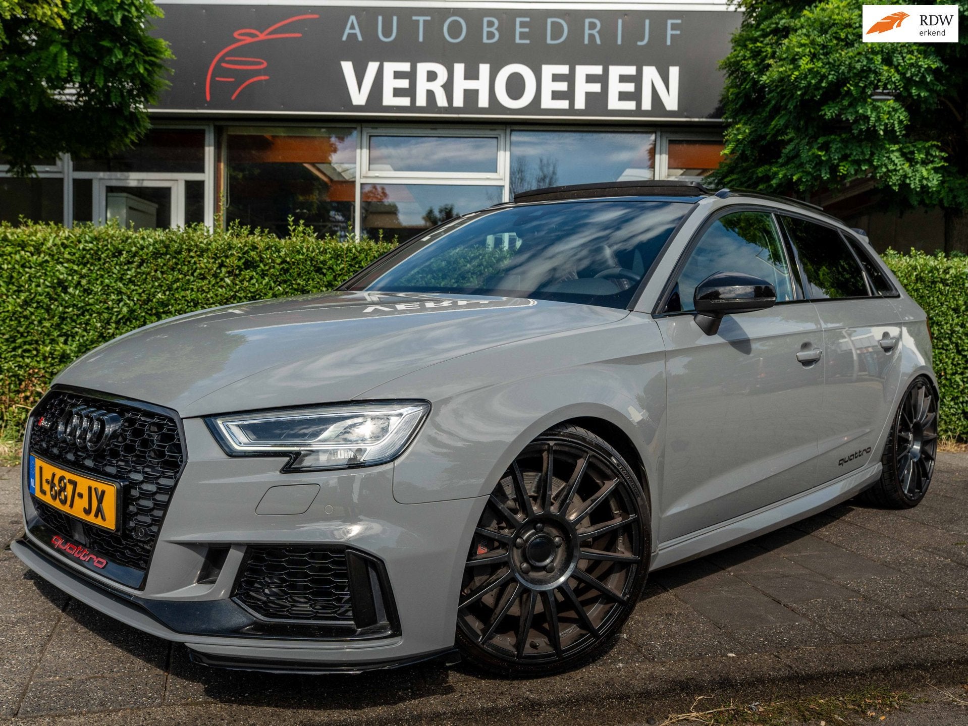 Audi A3 Sportback 2.5 TFSI RS 3 QUATTRO - PANORAMADAK - RS S, Auto's, Automaat, Gebruikt, RS3, Leder