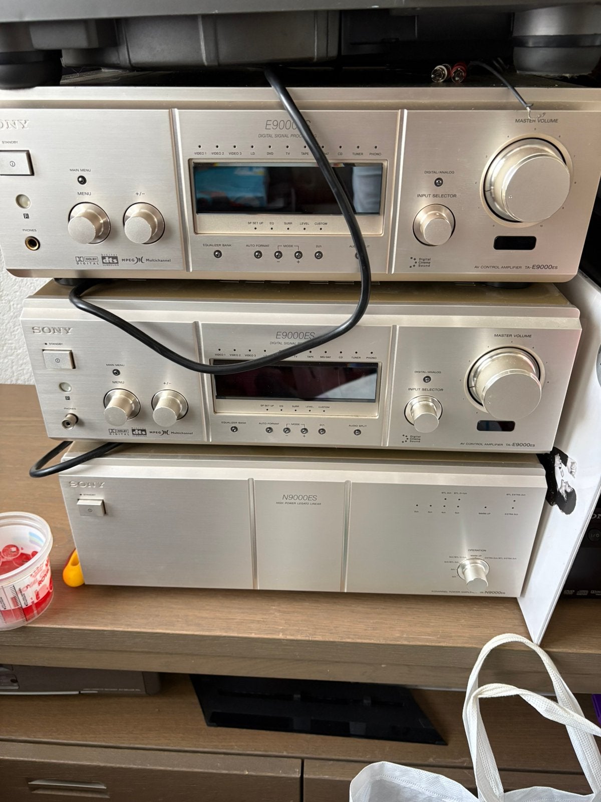 Sony TA-E9000Es x2 + TA-N9000Es, Ophalen, Zo goed als nieuw, Sony, Losse componenten