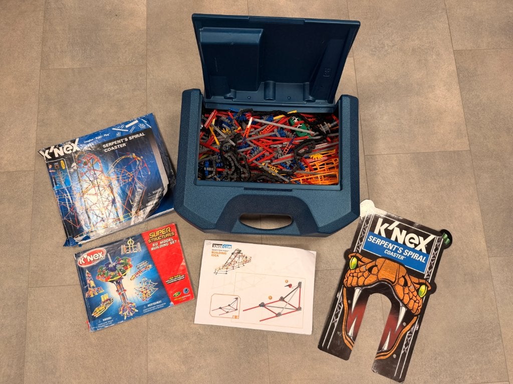 Knex Serpent’s Spiral Coaster en meer, Ophalen of Verzenden, Gebruikt, K'nex